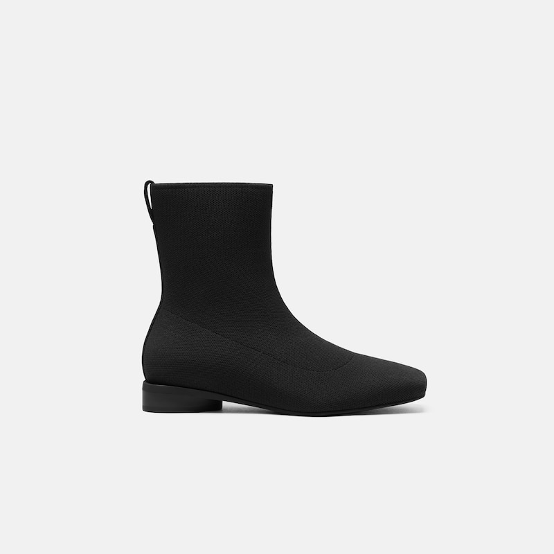 Square-Toe Ankle Boots (Marsa), Black, EU37 | VIVAIA