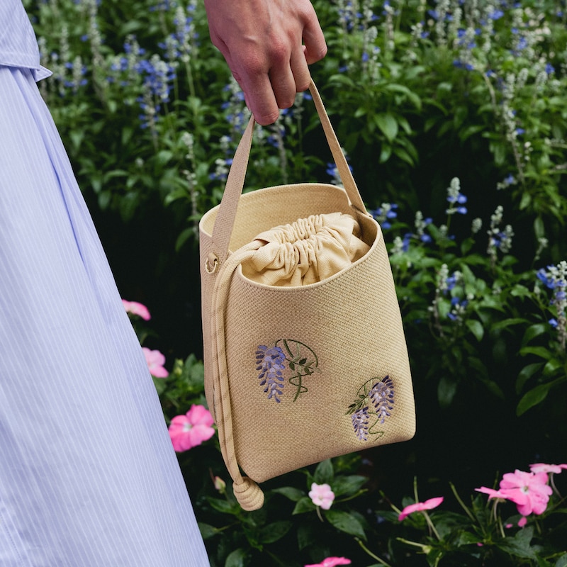 The Bucket Tote (Farreh), NUDE PEACH-WISTERIA, one-size | VIVAIA