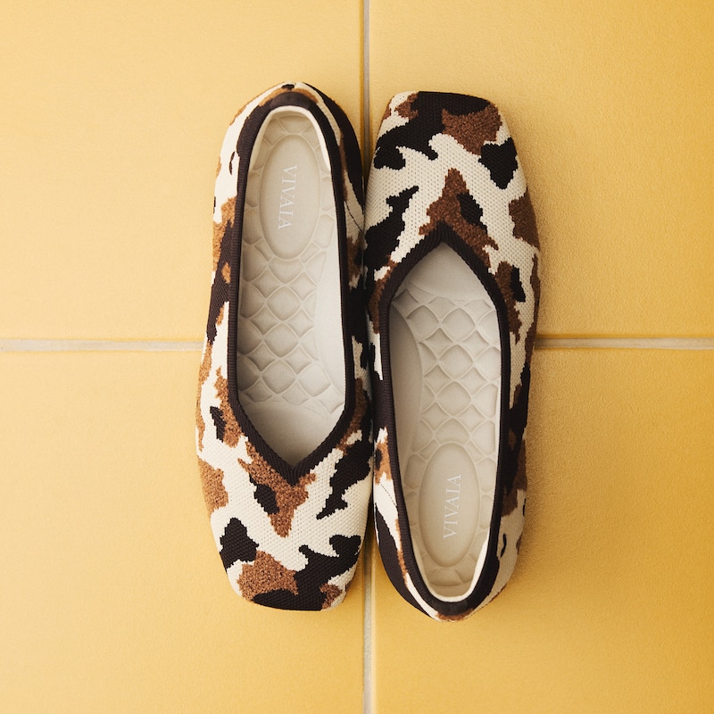 Square-Toe Margot V-Cut Flats (Margot 3.0), WILDWEAVE, EU38.5 | VIVAIA
