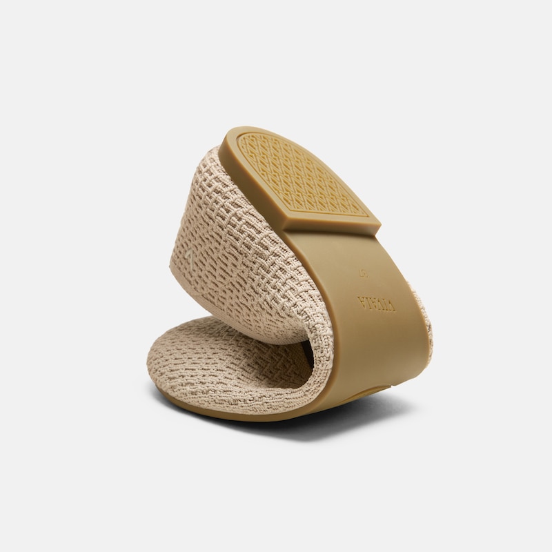 Wide Toe Knit Box Flats (Tia), Almond, EU39 | VIVAIA