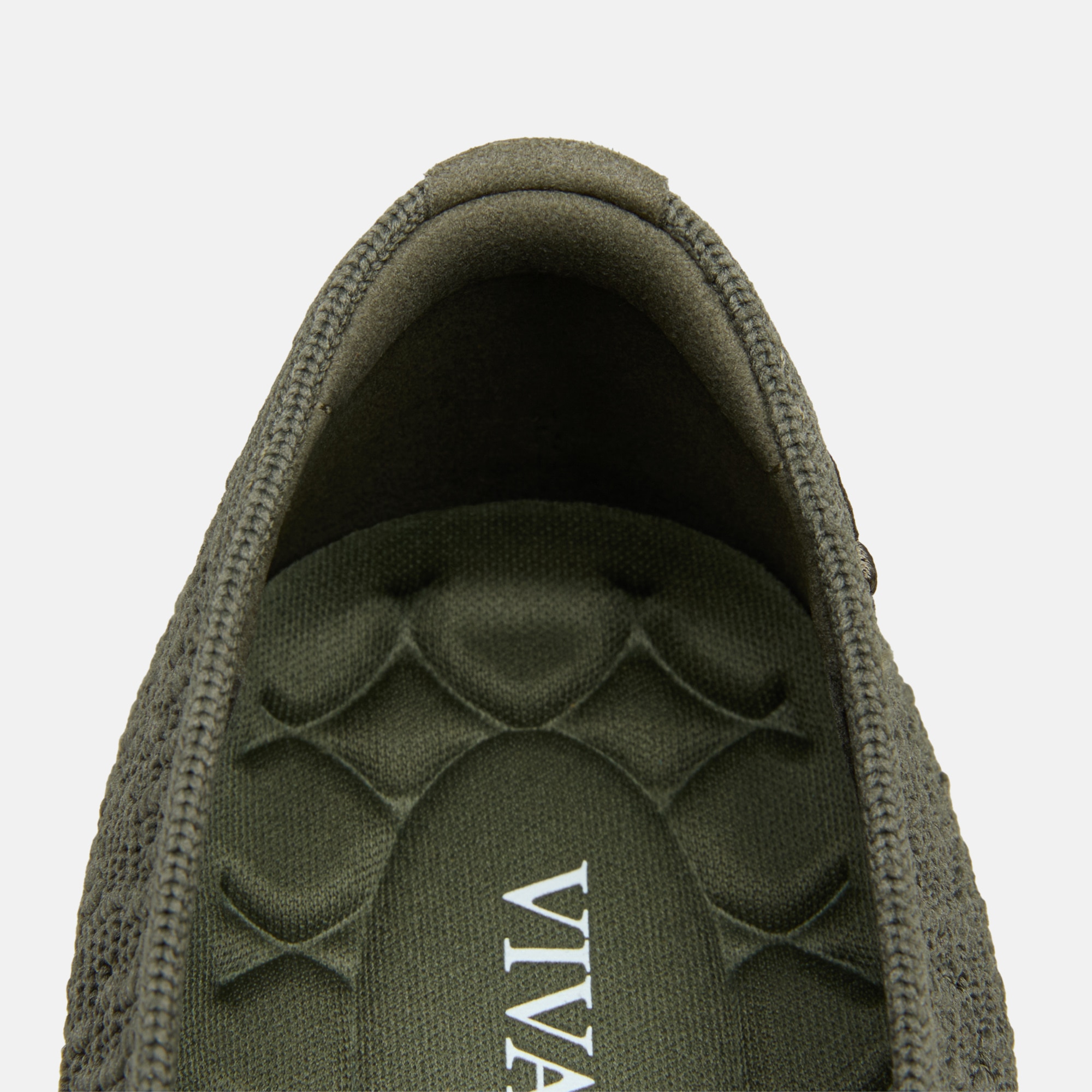 Wide Toe Knit Box Flats (Tia), Burnt Olive, EU35 | VIVAIA