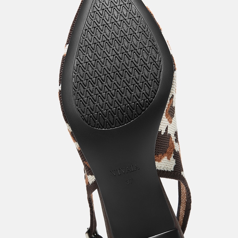 Pointed-Toe Slingback Heels (Addison), WILDWEAVE, EU35 | VIVAIA