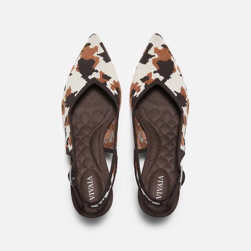 Pointed-Toe Slingback Heels (Addison), WILDWEAVE, EU35 | VIVAIA