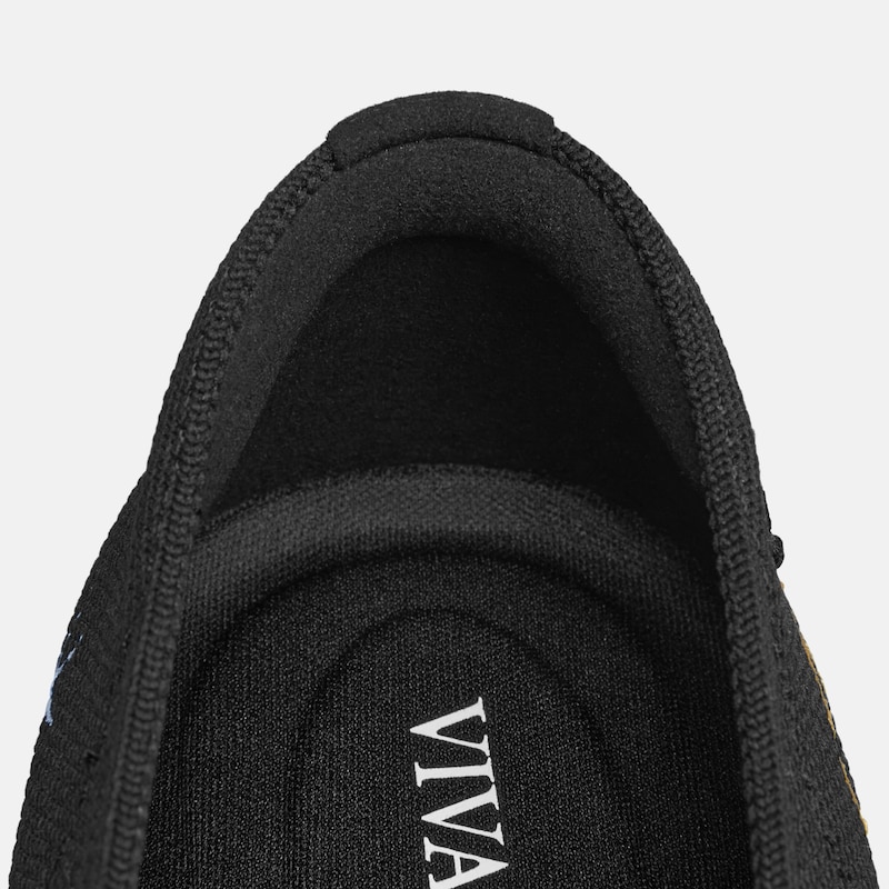 Round-Toe Embroidered Loafers (Audrey), Black - Vintage Element, EU40 | VIVAIA