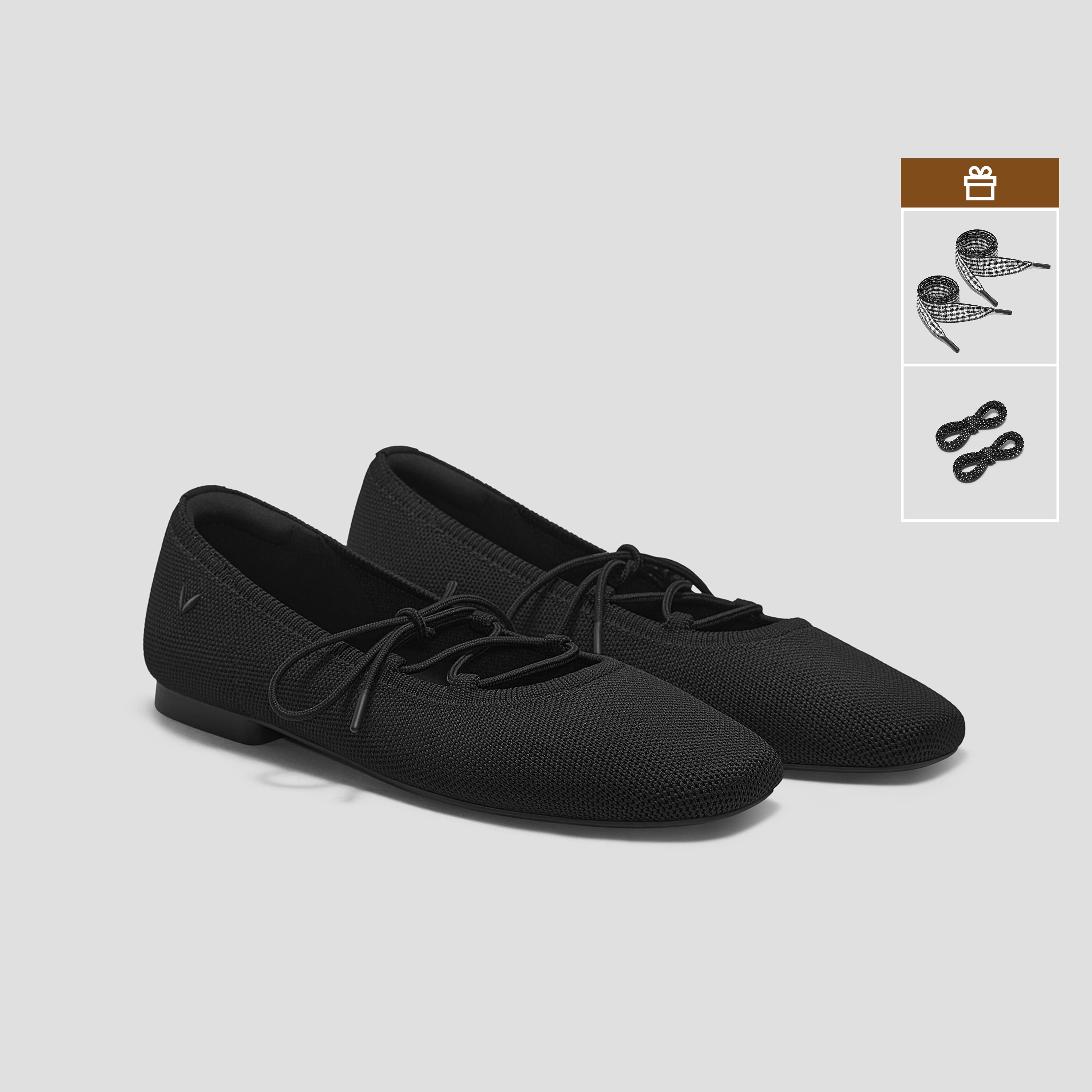 3 Laces Included Square-Toe Lace-Up Mary Janes (Miley), Black