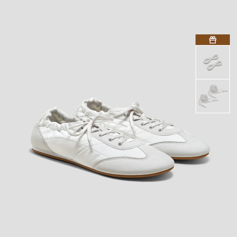 Jogger Re-Nylon Sneakerina (Yancy), WHITE SMOKEY GREY, EU37.5 | VIVAIA