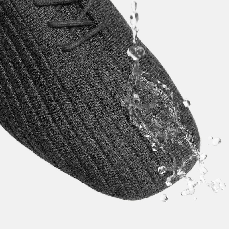 Square-Toe Derby Flats (Cheslea), Rich Grey Wool, EU38.5 | VIVAIA