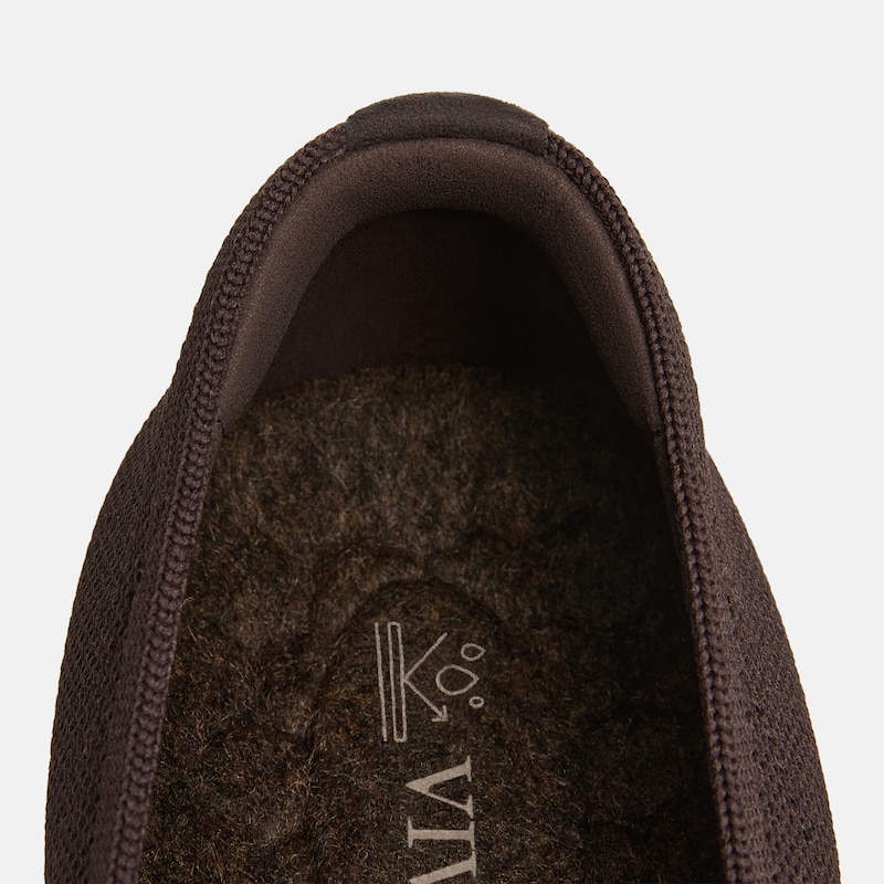 Round-Toe Chunky Heel Loafers (Franata), Dark Chocolate, EU39 | VIVAIA