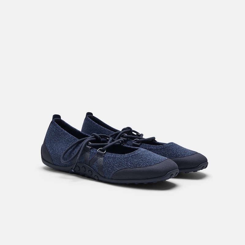 Square-Toe Hybrid Mary Janes (Cecily), Navy, EU39 | VIVAIA
