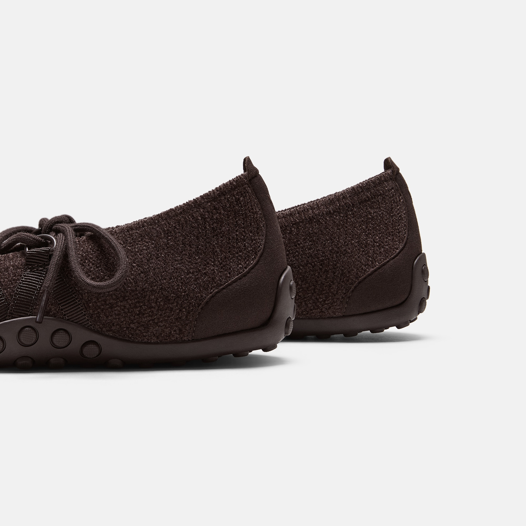 【美品】vivaia メアリージェーン ピンクケーブルニット 38 Square-Toe Hybrid Mary Janes (Cecily), Dark Chocolate, EU35 | VIVAIA