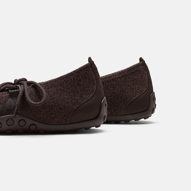 Square-Toe Hybrid Mary Janes (Cecily), Dark Chocolate, EU38 | VIVAIA