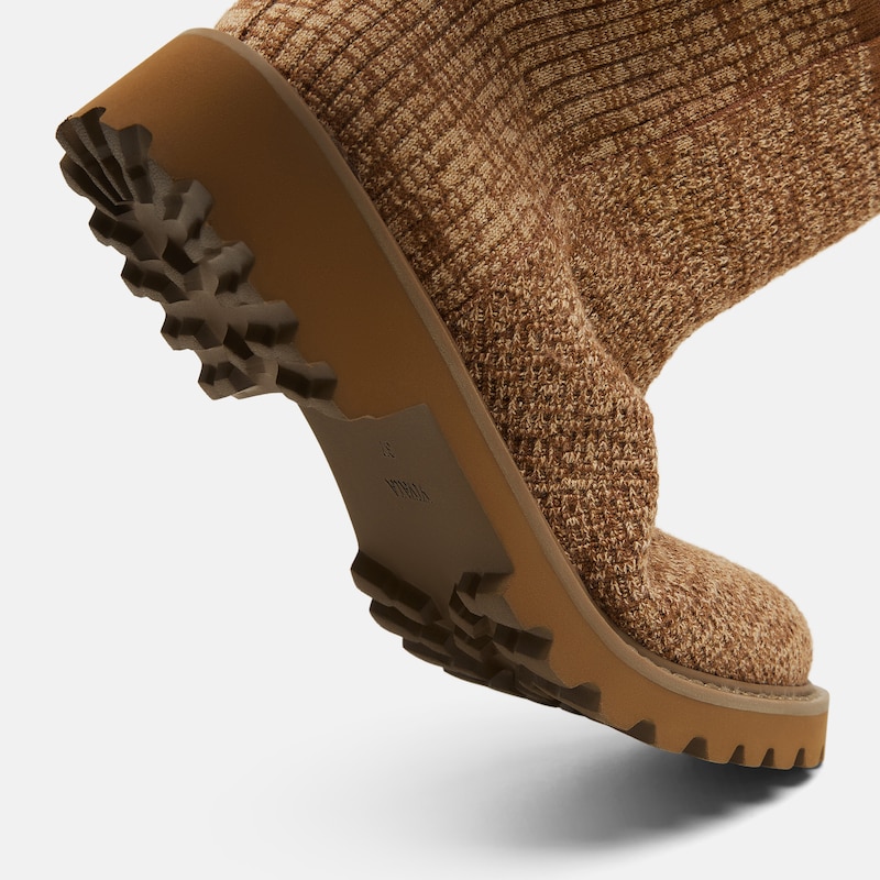 Round-Toe Wool Ankle Boots (Freja), Multi Tan, EU39 | VIVAIA