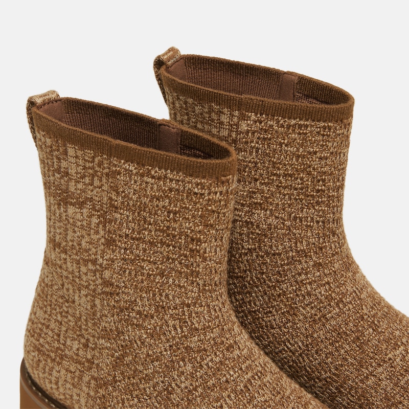 Round-Toe Wool Ankle Boots (Freja), Multi Tan, EU39 | VIVAIA