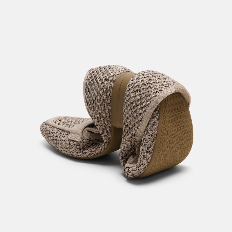 Square-Toe Icon Loafers (Silvie), Apricot Camel & Dark Taupe, EU40 | VIVAIA
