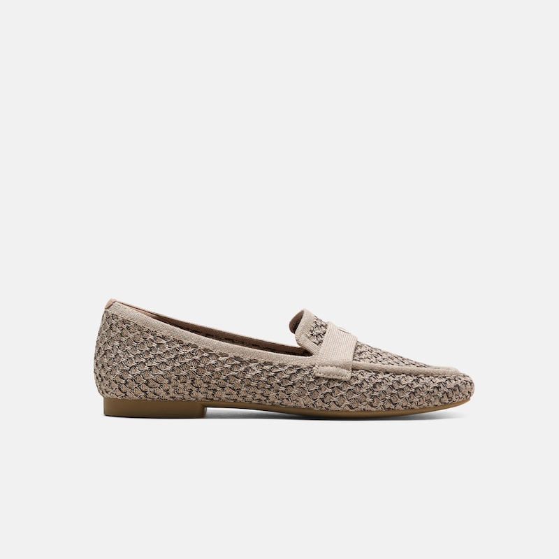 Square-Toe Icon Loafers (Silvie), Apricot Camel & Dark Taupe, EU40 | VIVAIA