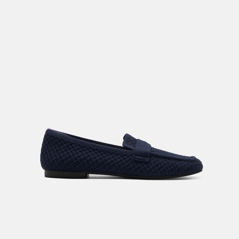Square-Toe Icon Loafers (Silvie), Navy, EU35 | VIVAIA