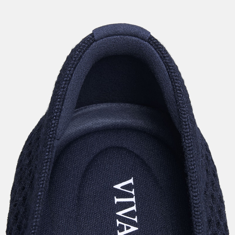 Square-Toe Icon Loafers (Silvie), Navy, EU35 | VIVAIA