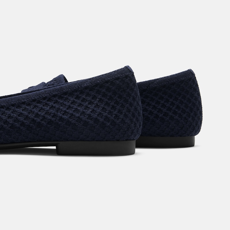 Square-Toe Icon Loafers (Silvie), Navy, EU35 | VIVAIA