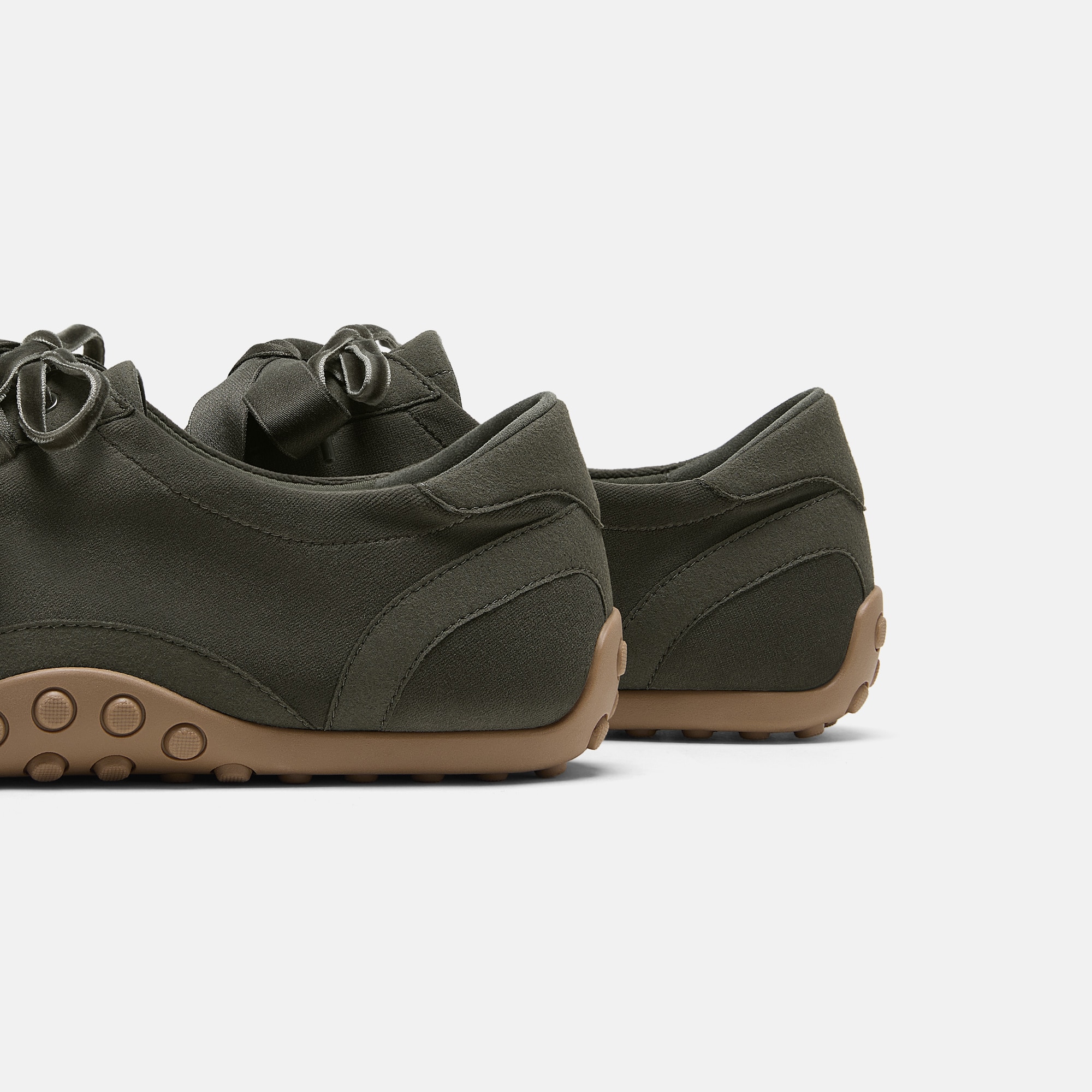 Square-Toe Jogger Sneakerina (Carol), Seaweed, EU35 | VIVAIA