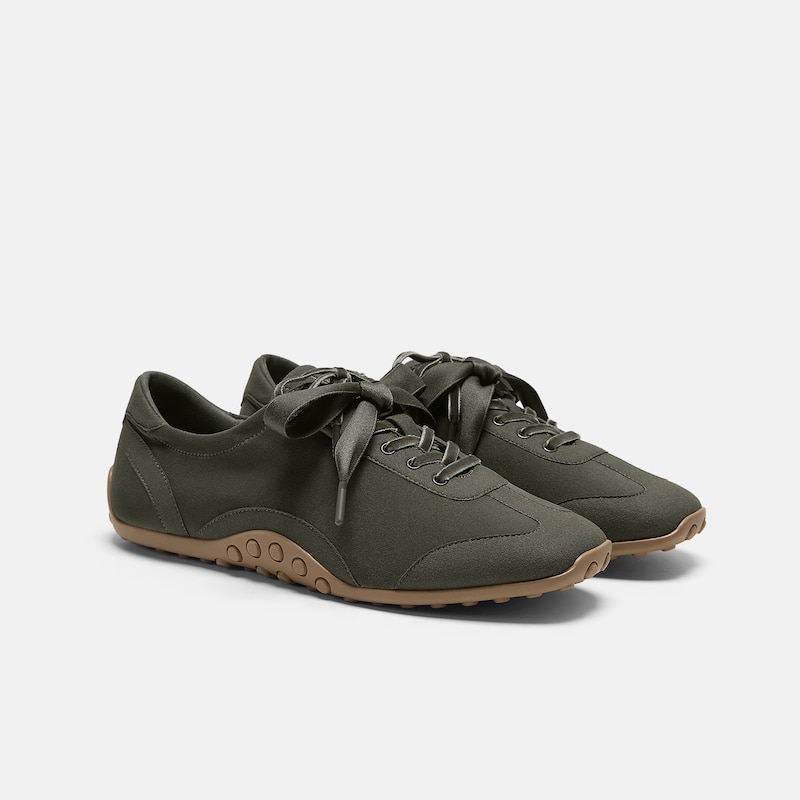 Square-Toe Jogger Sneakerina (Carol), Seaweed, EU39.5 | VIVAIA