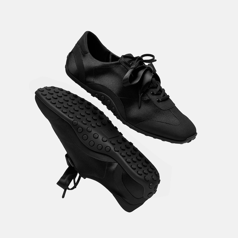 Square-Toe Jogger Sneakerina (Carol), Black, EU39.5 | VIVAIA