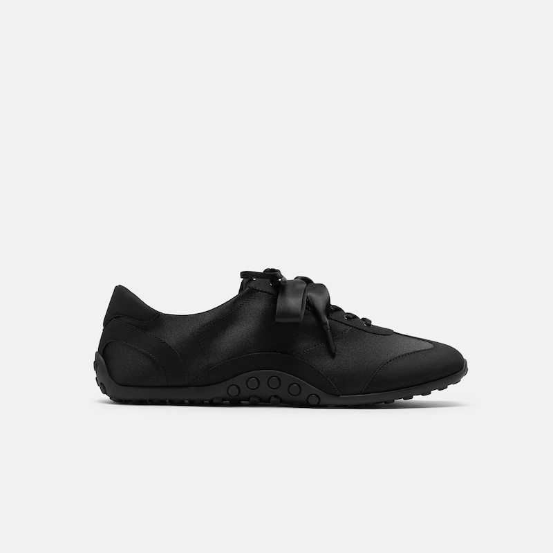 Square-Toe Jogger Sneakerina (Carol), Black, EU39.5 | VIVAIA