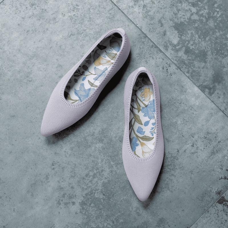 Pointed-Toe Ballet Flats (Aria 5°), LIGHT VIOLET, EU42 | VIVAIA