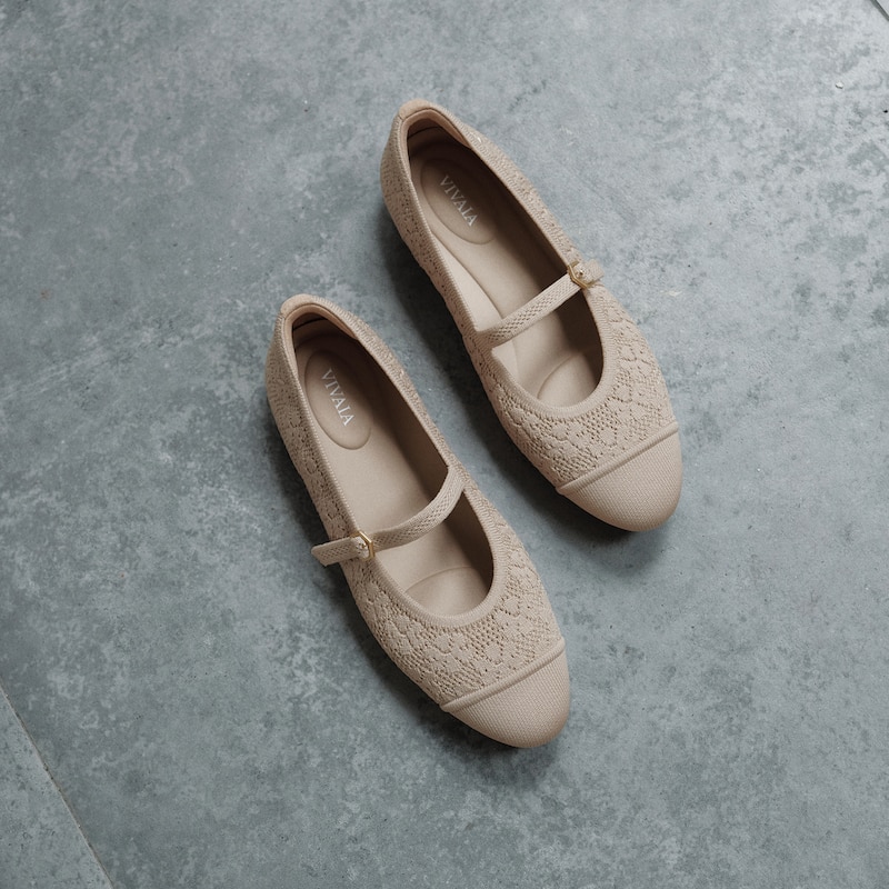 Almond-Toe Mary Jane AdaptAll™ (Tamia Mary-Jane), ALMOND FLORAL, EU38 | VIVAIA