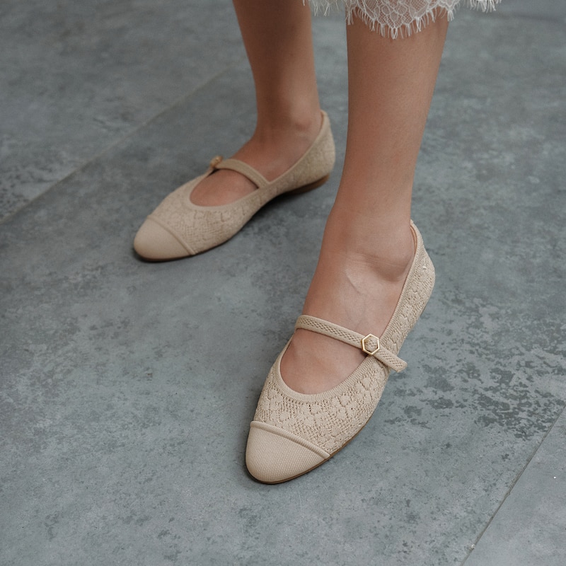 Almond-Toe Mary Jane AdaptAll™ (Tamia Mary-Jane), ALMOND FLORAL, EU38 | VIVAIA