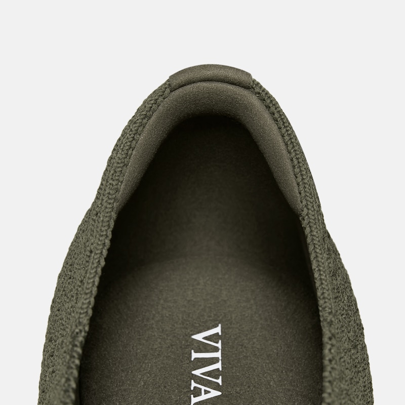 Mini Square-Toe Mary-Jane Flats (Jovin), Burnt Olive, EU39.5 | VIVAIA