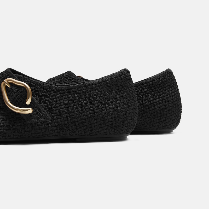 Mini Square-Toe Mary-Jane Flats (Jovin), Black, EU38.5 | VIVAIA