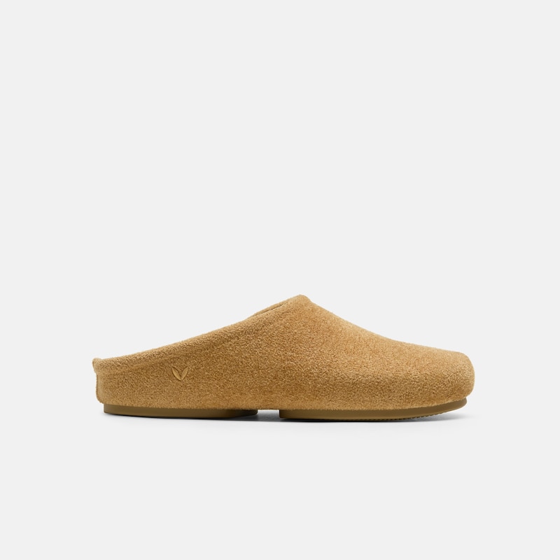 Round-Toe Clog Mules (Buna), Dark Ginger Yellow Velvet, EU38 | VIVAIA