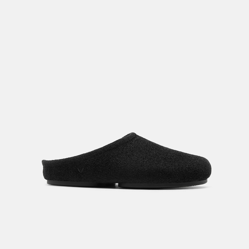 Round-Toe Clog Mules (Buna), Black Velvet, EU38 | VIVAIA