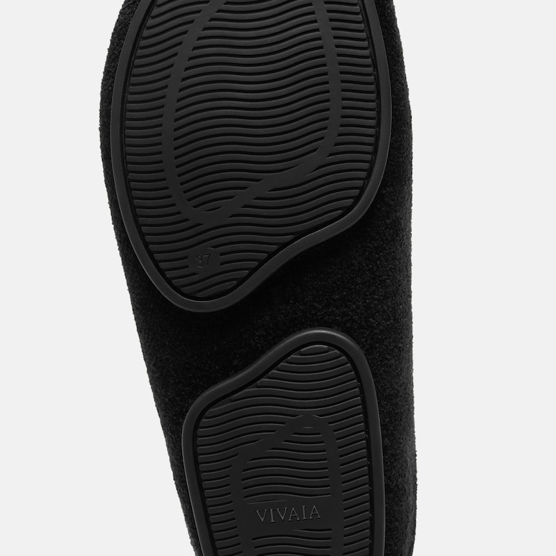 Round-Toe Clog Mules (Buna), Black Velvet, EU38 | VIVAIA