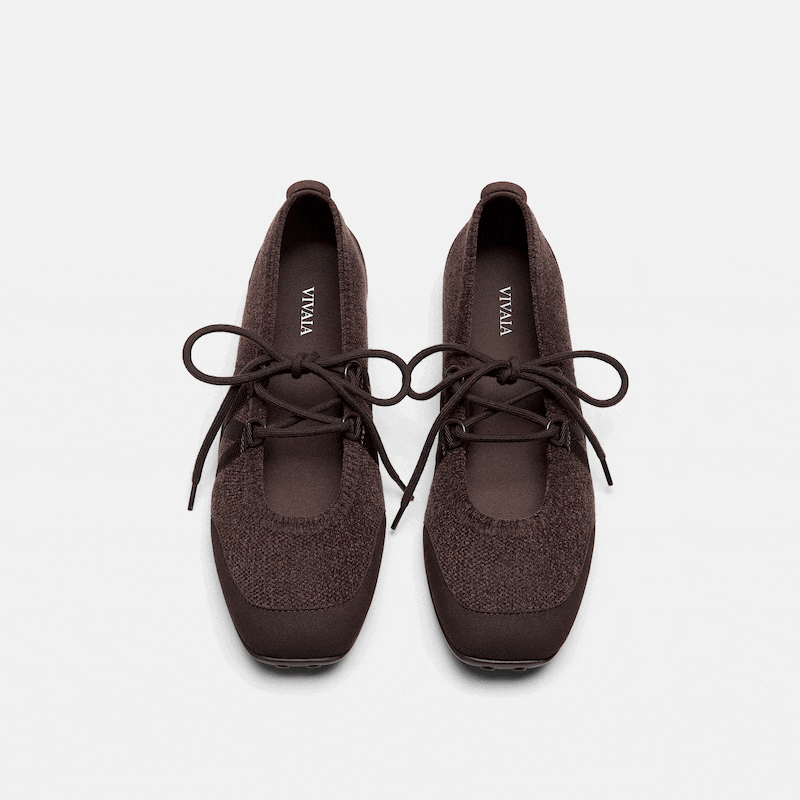 Square-Toe Hybrid Mary Janes (Cecily), Dark Chocolate, EU38.5 | VIVAIA