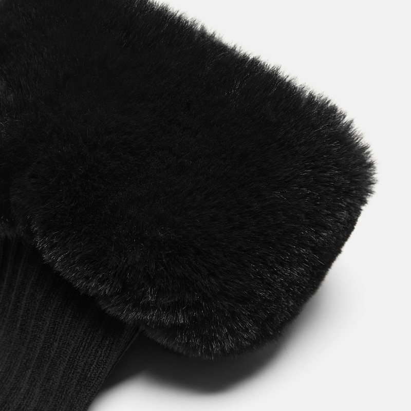 Plush Leg Warmers (Mackie), Black, one-size | VIVAIA