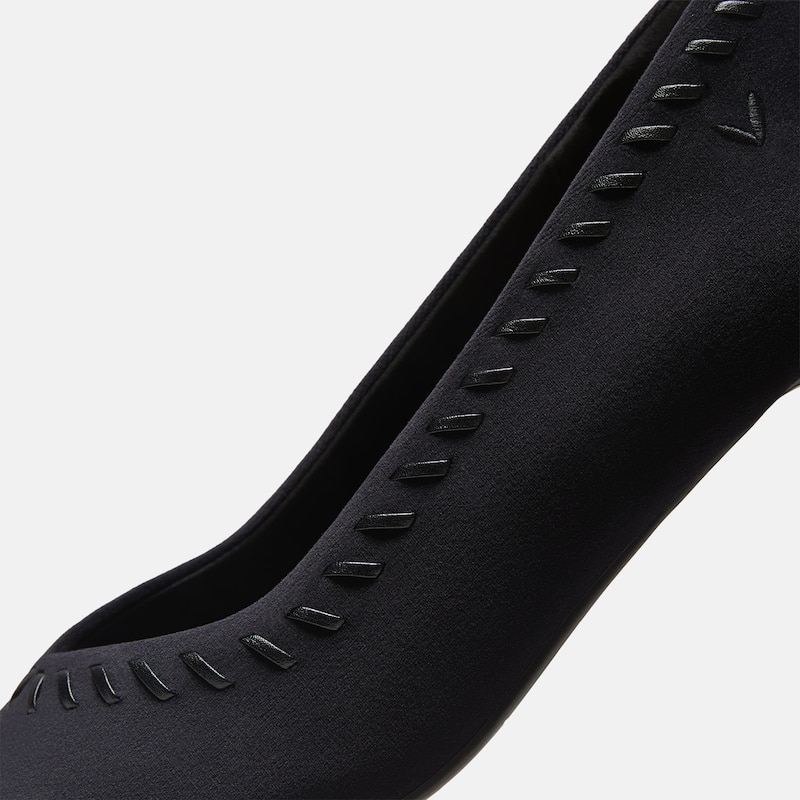 Velvet Whipstitched Kitten Heels (Scarlett), Black, EU37.5 | VIVAIA