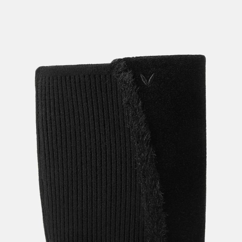 Square-Toe Block-Heel Knee-High Boots (Atria), Black, EU35 | VIVAIA