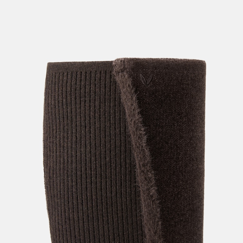 Square-Toe Block-Heel Knee-High Boots (Atria), Dark Chocolate, EU39 | VIVAIA