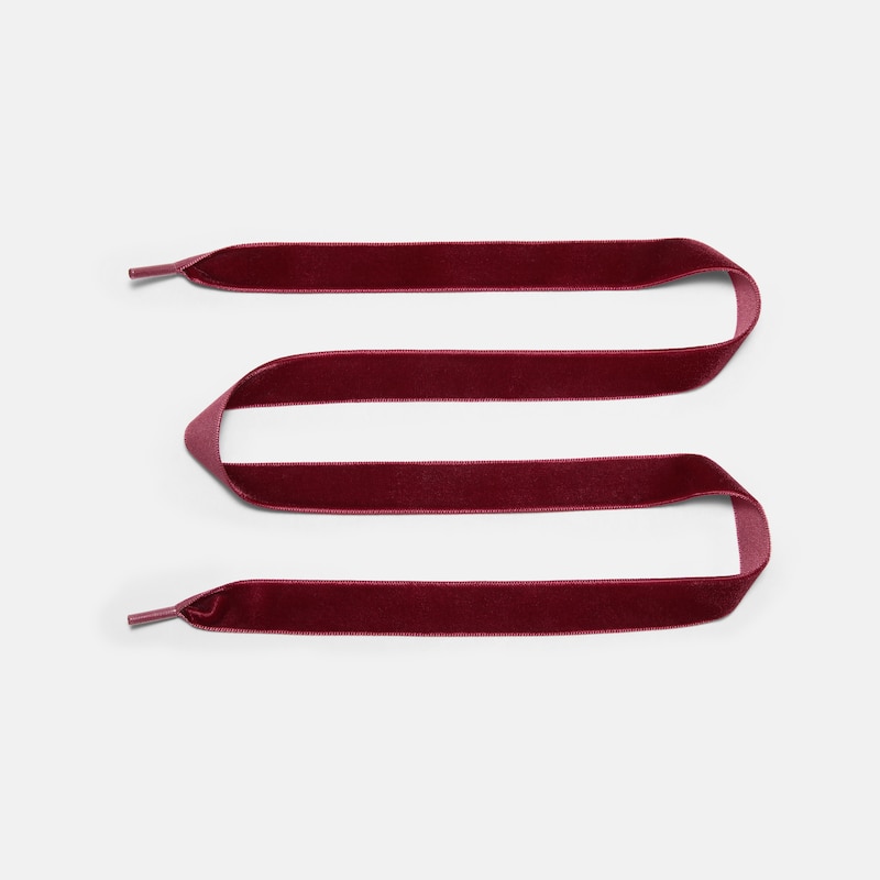 Nylon Shoelace Set (Romie), Ruby Red, one-size | VIVAIA