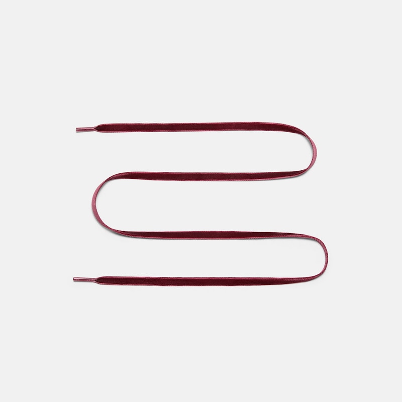 Nylon Shoelace Set (Romie), Ruby Red, one-size | VIVAIA
