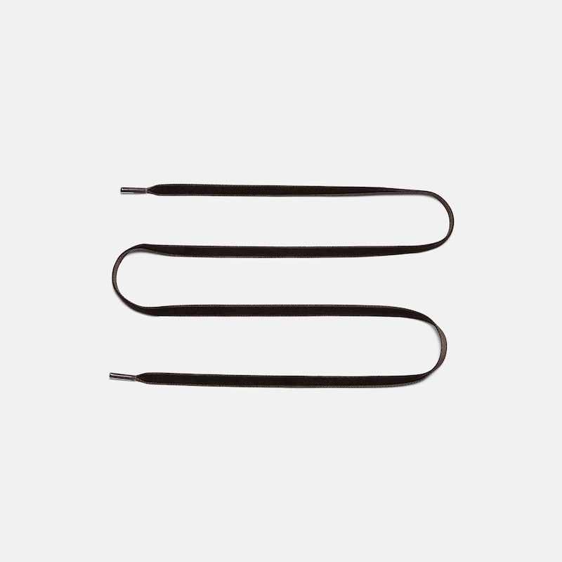 Nylon Shoelace Set (Romie), Dark Chocolate, one-size | VIVAIA