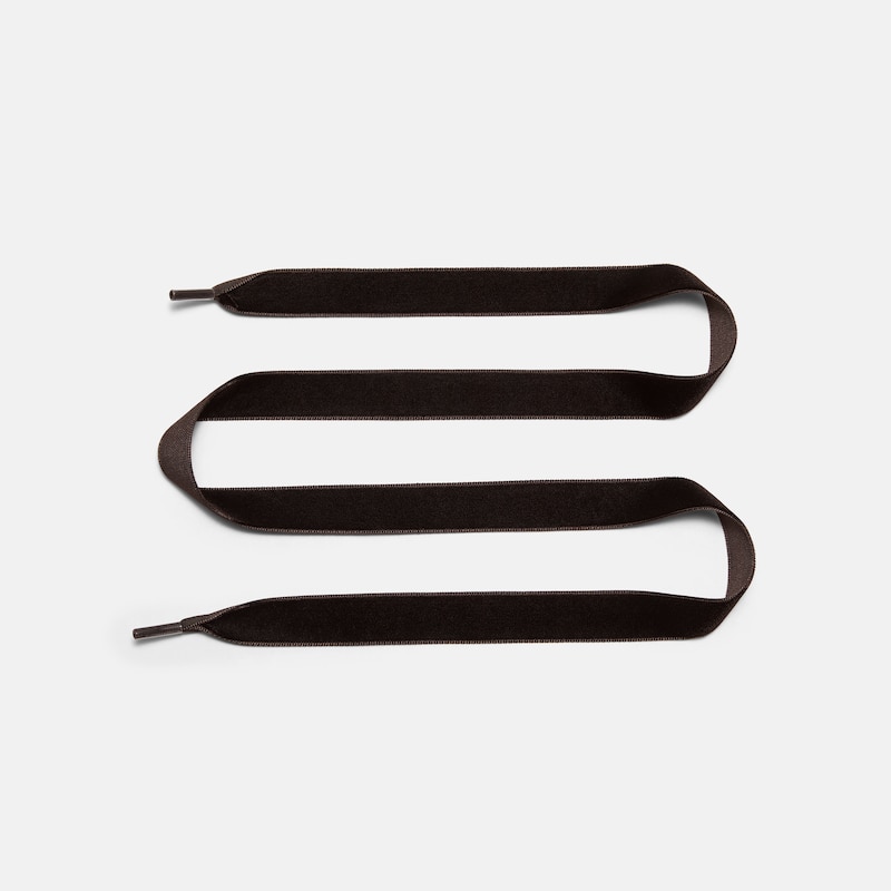 Nylon Shoelace Set (Romie), Dark Chocolate, one-size | VIVAIA