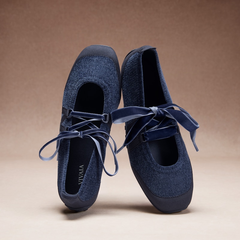 Nylon Shoelace Set (Romie), Navy, one-size | VIVAIA