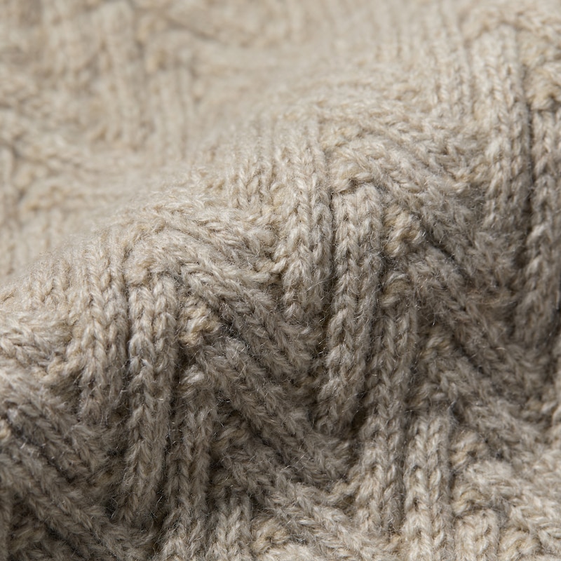 Textured Knit Leg Warmers (Peonie), Stone Grey, one-size | VIVAIA