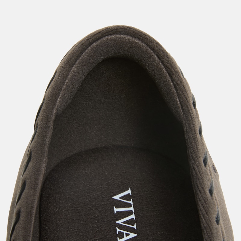 Velvet Whipstitched Ballet Flats (Alasia), Amber Brown & Black, EU37 | VIVAIA