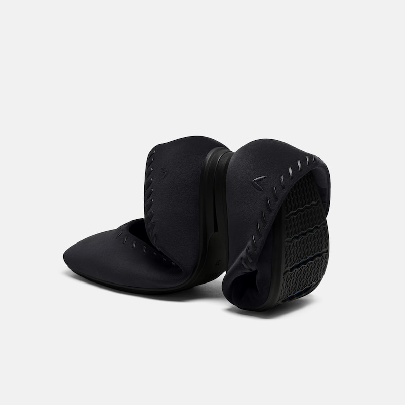 Velvet Whipstitched Flats (Mirit), Black, EU35 | VIVAIA