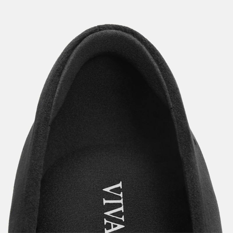Mini Square-Toe Velvet Flats (Jazura), Black, EU40.5 | VIVAIA