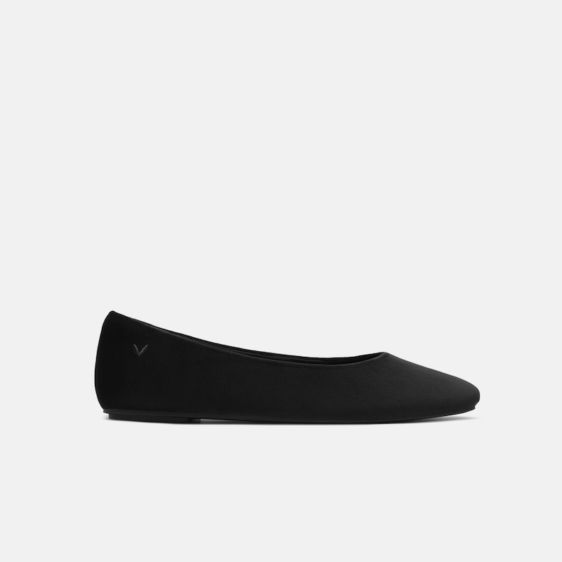 Mini Square-Toe Velvet Flats (Jazura), Black, EU40.5 | VIVAIA