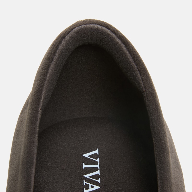 Mini Square-Toe Velvet Flats (Jazura), Amber Brown, EU40 | VIVAIA